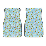 Cute Cartoon Bee Pattern Print Front Car Floor Mats