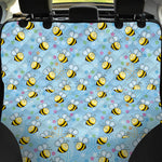 Cute Cartoon Bee Pattern Print Pet Car Back Seat Cover