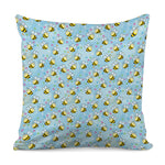 Cute Cartoon Bee Pattern Print Pillow Cover