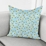 Cute Cartoon Bee Pattern Print Pillow Cover
