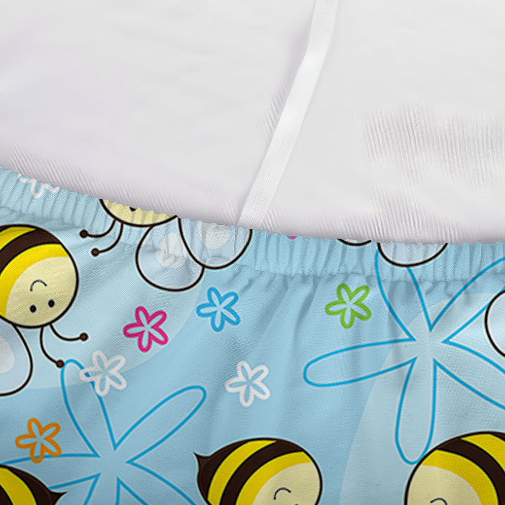 Cute Cartoon Bee Pattern Print Sofa Cover