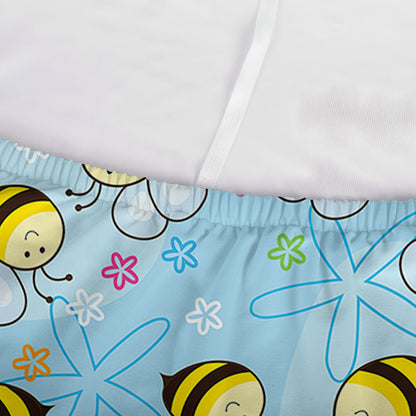 Cute Cartoon Bee Pattern Print Sofa Cover