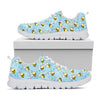 Cute Cartoon Bee Pattern Print White Sneakers