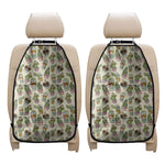 Cute Cartoon Cactus Pattern Print Car Seat Organizers