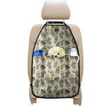 Cute Cartoon Cactus Pattern Print Car Seat Organizers