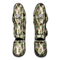 Cute Cartoon Cactus Pattern Print Muay Thai Shin Guards