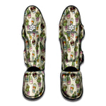 Cute Cartoon Cactus Pattern Print Muay Thai Shin Guard