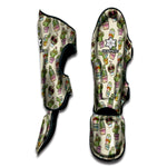 Cute Cartoon Cactus Pattern Print Muay Thai Shin Guard