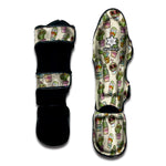 Cute Cartoon Cactus Pattern Print Muay Thai Shin Guard