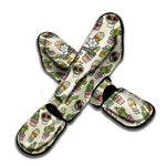 Cute Cartoon Cactus Pattern Print Muay Thai Shin Guard