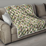 Cute Cartoon Cactus Pattern Print Quilt