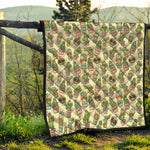 Cute Cartoon Cactus Pattern Print Quilt