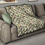 Cute Cartoon Cactus Pattern Print Quilt