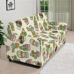 Cute Cartoon Cactus Pattern Print Sofa Cover