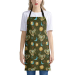 Cute Cartoon Cancer Pattern Print Apron