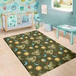 Cute Cartoon Cancer Pattern Print Area Rug