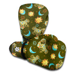 Cute Cartoon Cancer Pattern Print Boxing Gloves