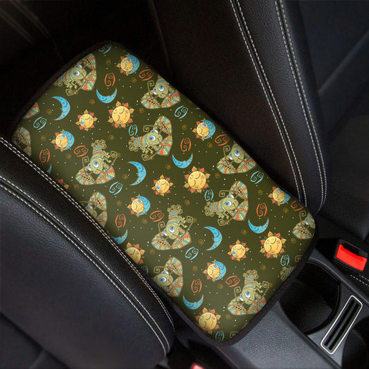Cute Cartoon Cancer Pattern Print Car Center Console Cover