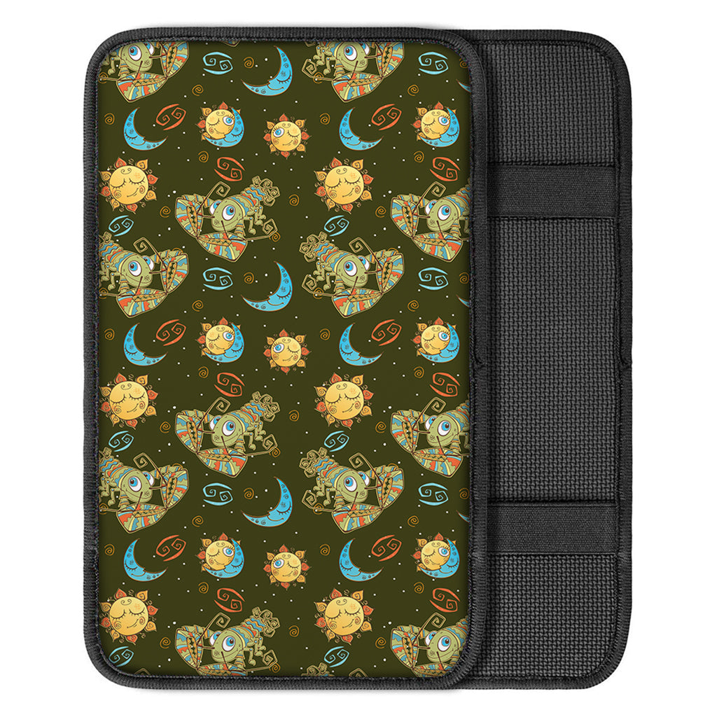 Cute Cartoon Cancer Pattern Print Car Center Console Cover