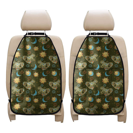 Cute Cartoon Cancer Pattern Print Car Seat Organizers