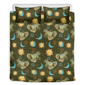 Cute Cartoon Cancer Pattern Print Duvet Cover Bedding Set