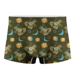 Cute Cartoon Cancer Pattern Print Men's Boxer Briefs