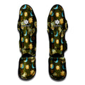 Cute Cartoon Cancer Pattern Print Muay Thai Shin Guards