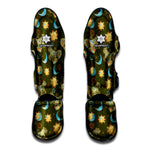 Cute Cartoon Cancer Pattern Print Muay Thai Shin Guard