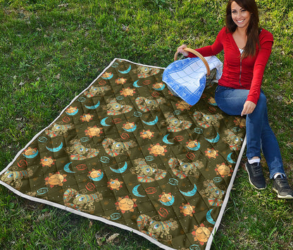 Cute Cartoon Cancer Pattern Print Quilt