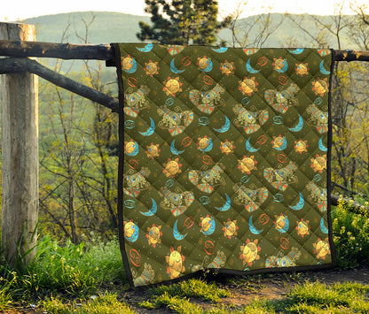 Cute Cartoon Cancer Pattern Print Quilt