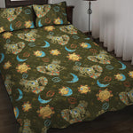 Cute Cartoon Cancer Pattern Print Quilt Bed Set