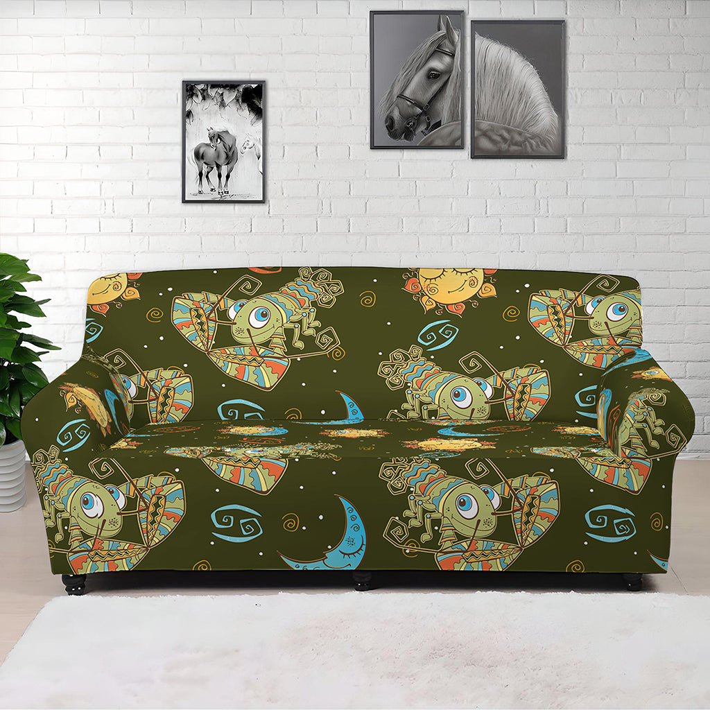Cute Cartoon Cancer Pattern Print Sofa Cover