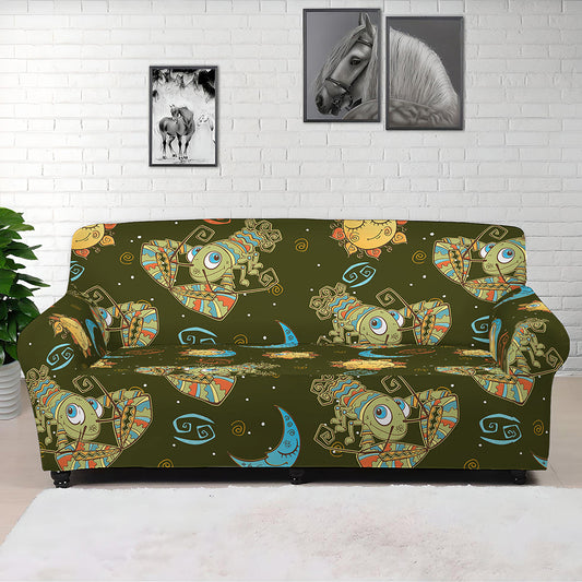 Cute Cartoon Cancer Pattern Print Sofa Cover