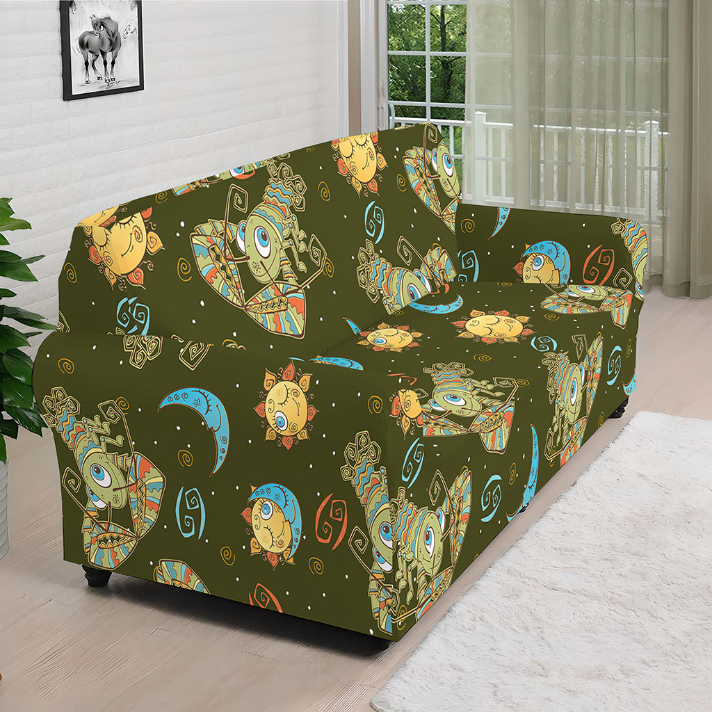 Cute Cartoon Cancer Pattern Print Sofa Cover
