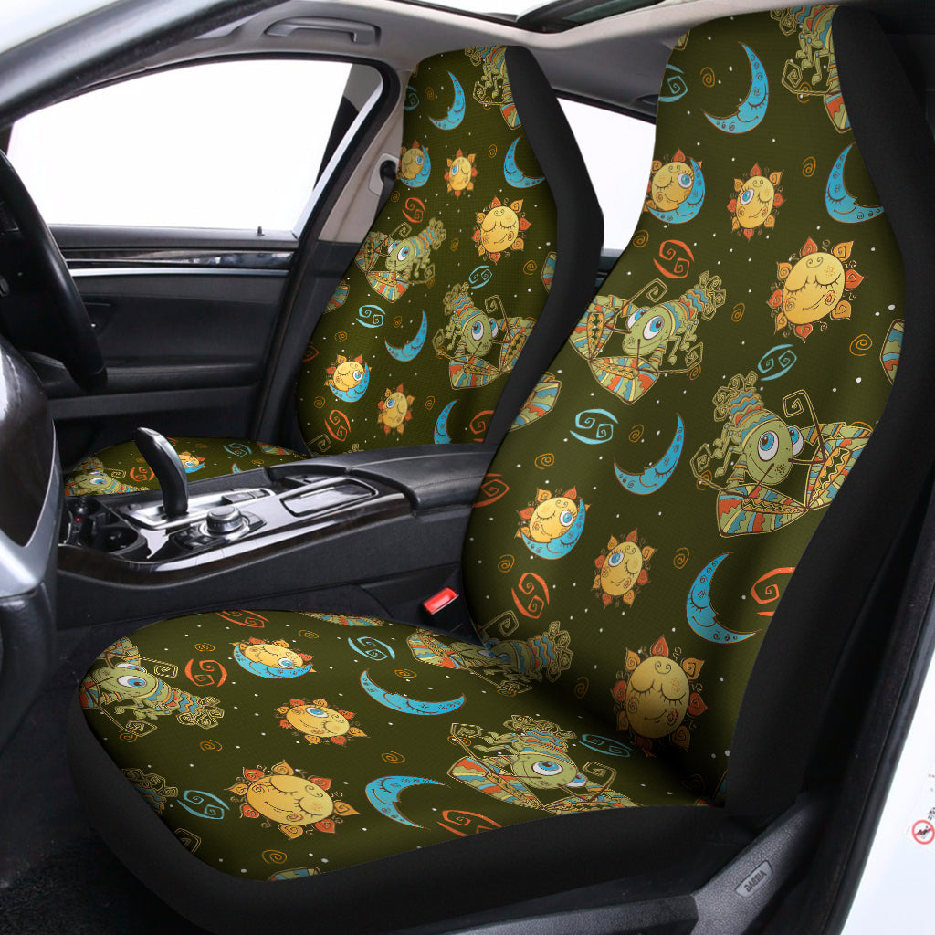 Cute Cartoon Cancer Pattern Print Universal Fit Car Seat Covers