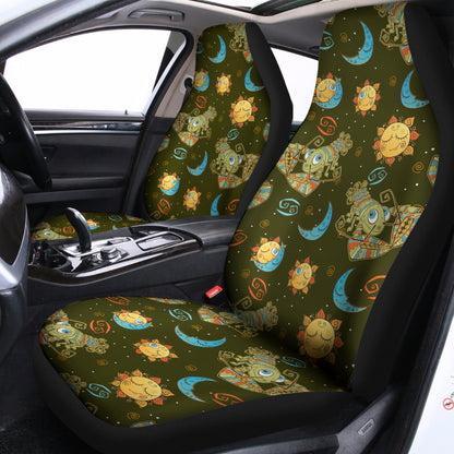 Cute Cartoon Cancer Pattern Print Universal Fit Car Seat Covers
