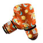 Cute Cartoon Capricorn Pattern Print Boxing Gloves