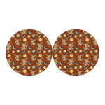 Cute Cartoon Capricorn Pattern Print Car Coasters