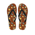 Cute Cartoon Capricorn Pattern Print Flip Flops