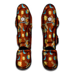 Cute Cartoon Capricorn Pattern Print Muay Thai Shin Guard