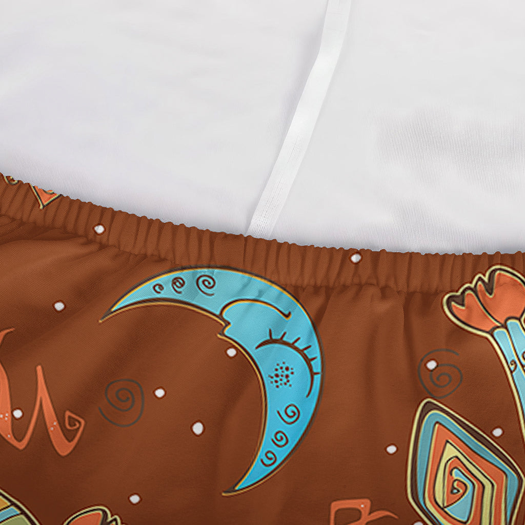 Cute Cartoon Capricorn Pattern Print Sofa Cover