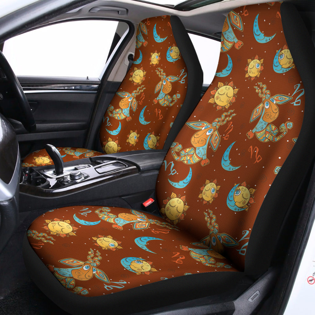 Cute Cartoon Capricorn Pattern Print Universal Fit Car Seat Covers