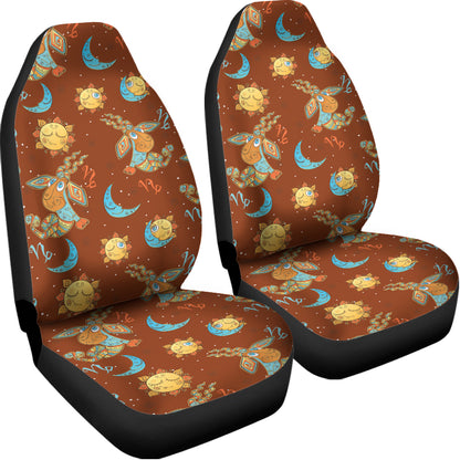 Cute Cartoon Capricorn Pattern Print Universal Fit Car Seat Covers