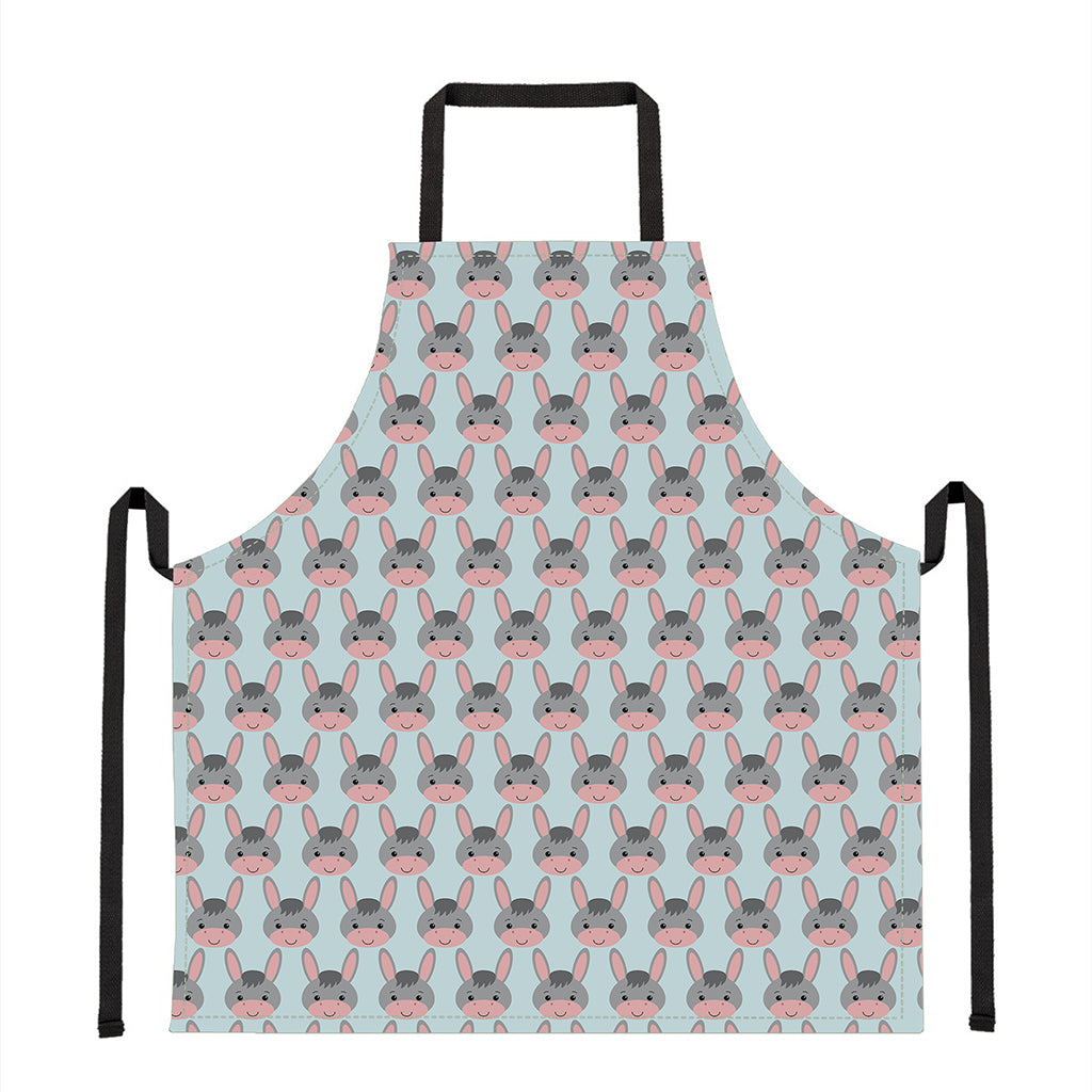 Cute Cartoon Donkey Pattern Print Apron