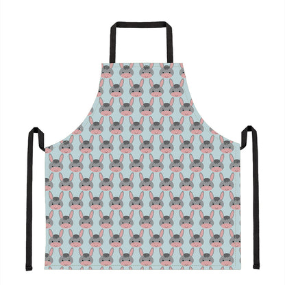 Cute Cartoon Donkey Pattern Print Apron