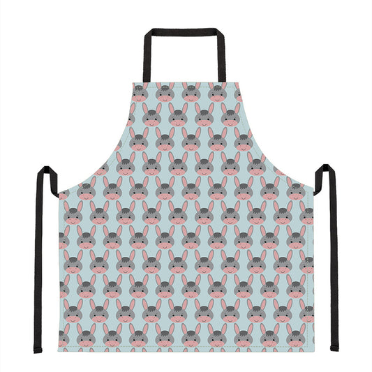 Cute Cartoon Donkey Pattern Print Apron