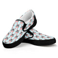 Cute Cartoon Donkey Pattern Print Black Slip On Sneakers