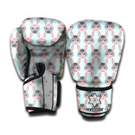 Cute Cartoon Donkey Pattern Print Boxing Gloves
