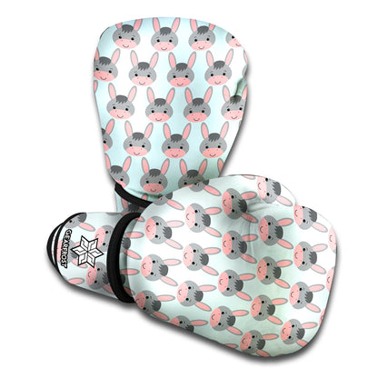 Cute Cartoon Donkey Pattern Print Boxing Gloves