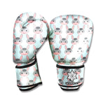 Cute Cartoon Donkey Pattern Print Boxing Gloves